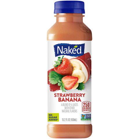 Order Naked Juice Strawberry Banana 15.2oz food online from 7-Eats store, San Diego on bringmethat.com