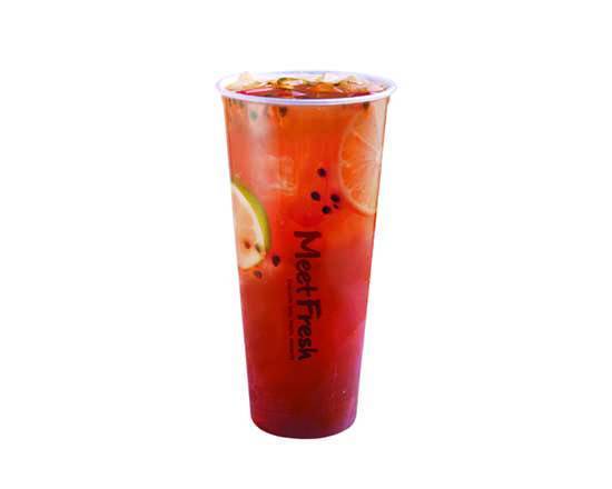 Order Iced Fruit Black Tea food online from Meet Fresh store, San Mateo on bringmethat.com