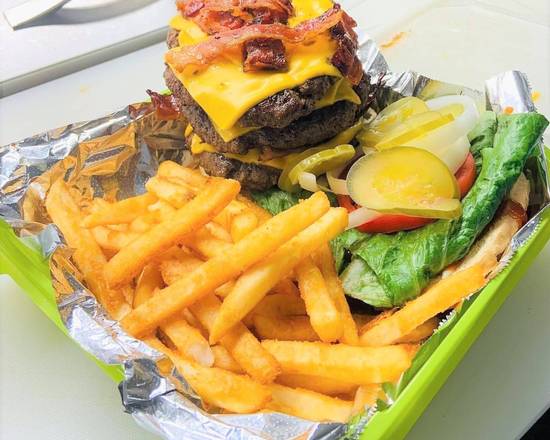 Order Hammer Burger (3 lb) food online from The Munchie Machine store, Cape Coral on bringmethat.com