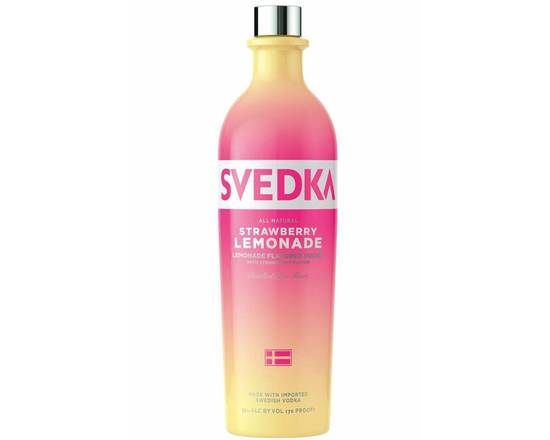 Order Svedka Strawberry Lemonade, 750mL vodka (35.0% ABV) food online from Woodbury Wine & Spirits store, ORLANDO on bringmethat.com