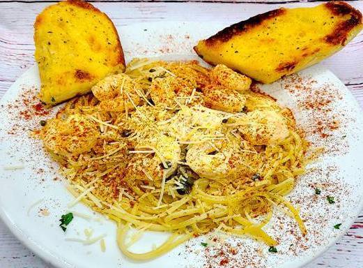 Order Navy Pier Scampi food online from Selma Chicago Pizzeria store, Rancho Santa Margarita on bringmethat.com