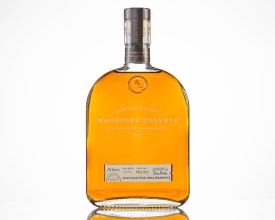Order Woodford Reserve, 750mL bourbon (45.2% ABV) food online from Skipper Liquors store, Fort Myers Beach on bringmethat.com