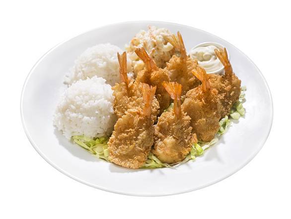 Order Fried Shrimp Plate food online from L&L Hawaiian Barbecue store, Wahiawa on bringmethat.com