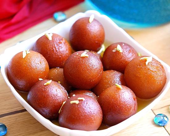 Order Gulab Jamun 1lb  food online from Mezban Restaurant store, Houston on bringmethat.com