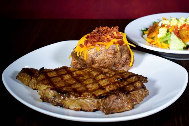Order Grilled Ribeye food online from Aspen Creek Grill store, Noblesville on bringmethat.com