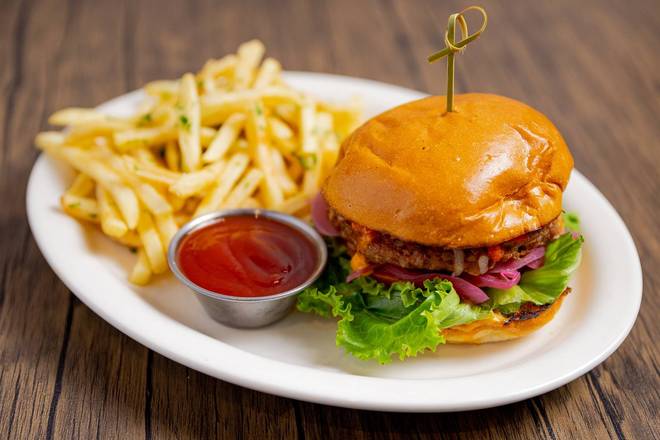 Order 33 Vegan Burger food online from 33 Taps store, Los Angeles on bringmethat.com