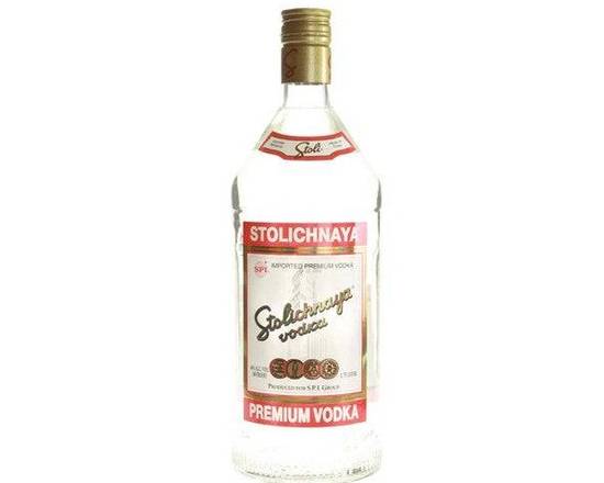 Order Stolichnaya, 1.75L vodka (40.0% ABV) food online from Woodbury Wine & Spirits store, ORLANDO on bringmethat.com