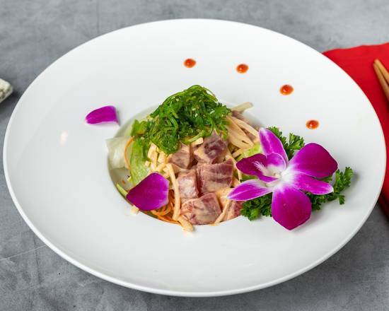 Order Spicy Tuna Salad	 food online from Sushi Bear Sushi & Grill store, Jacksonville on bringmethat.com