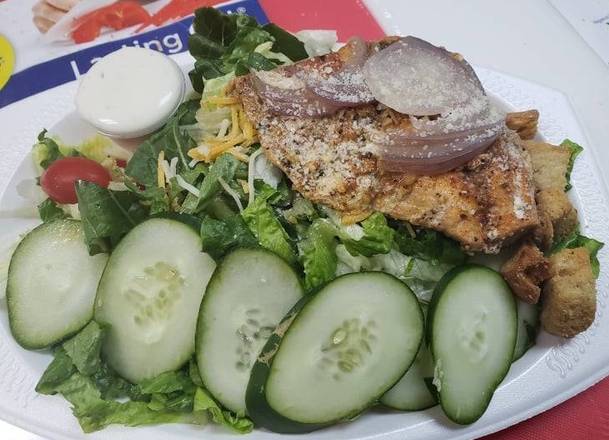 Order Salad w/Salmon food online from Mia305cuisine store, Miami on bringmethat.com