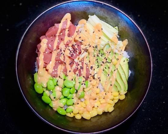 Order Tuna Poke Bowl  food online from Kyoto Steakhouse store, Mansfield on bringmethat.com