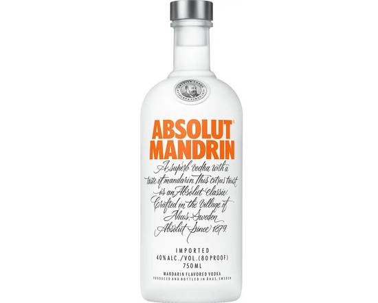 Order Absolut Mandarin, 750mL vodka (40.0% ABV) food online from Xtra Liquors & Wines store, WEST MIAMI on bringmethat.com
