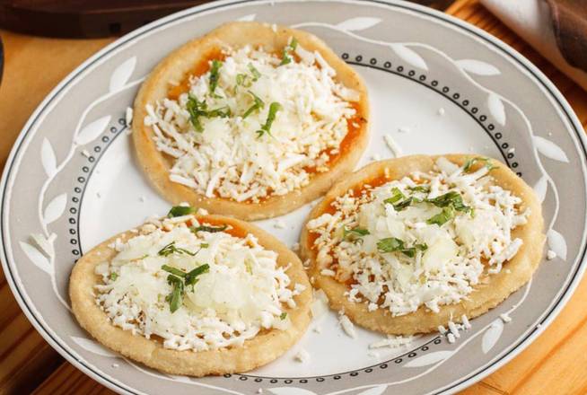 Order Special Plain Sopes (3 pcs) food online from El Mercadito Mexican Restaurant store, Memphis on bringmethat.com