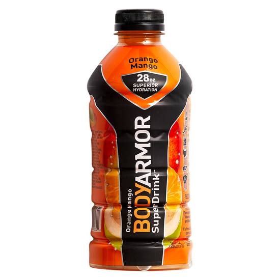 Order BODYARMOR Orange Mango Sports Drink 28oz Btl food online from Everyday Needs by Gopuff store, Coral Gables on bringmethat.com