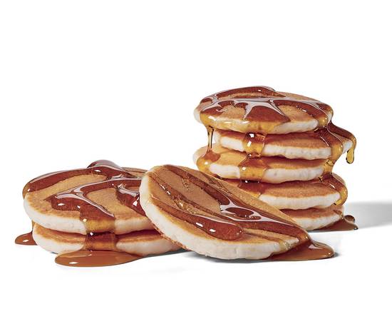 Order Mini Pancakes (8) w/syrup food online from Jack in the Box store, San Diego on bringmethat.com