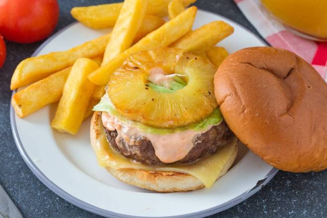 Order Hawaiian burger  food online from Yumze Food store, Far Rockaway on bringmethat.com