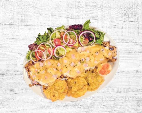 Order Lomo a La Hawaiana food online from Noches De Colombia store, Fairview on bringmethat.com