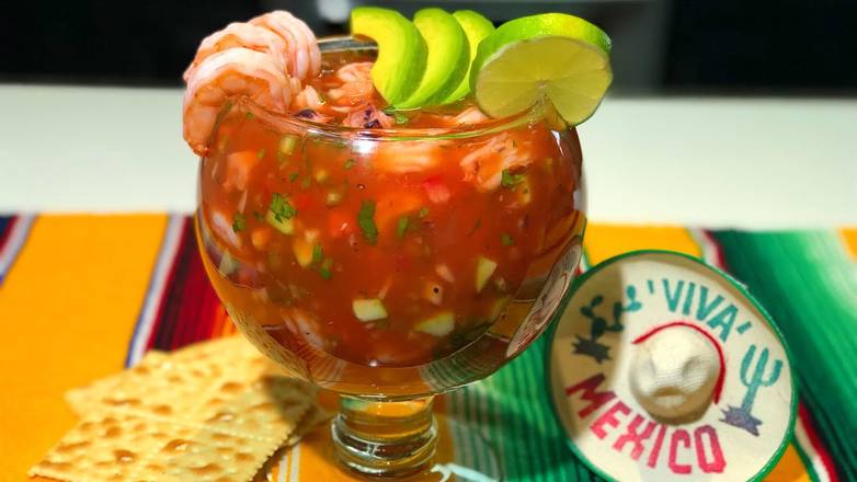 Order Shrimp Cocktail (Coctel De Camaron) food online from Antojitos Mexicanos store, Fort Pierce on bringmethat.com