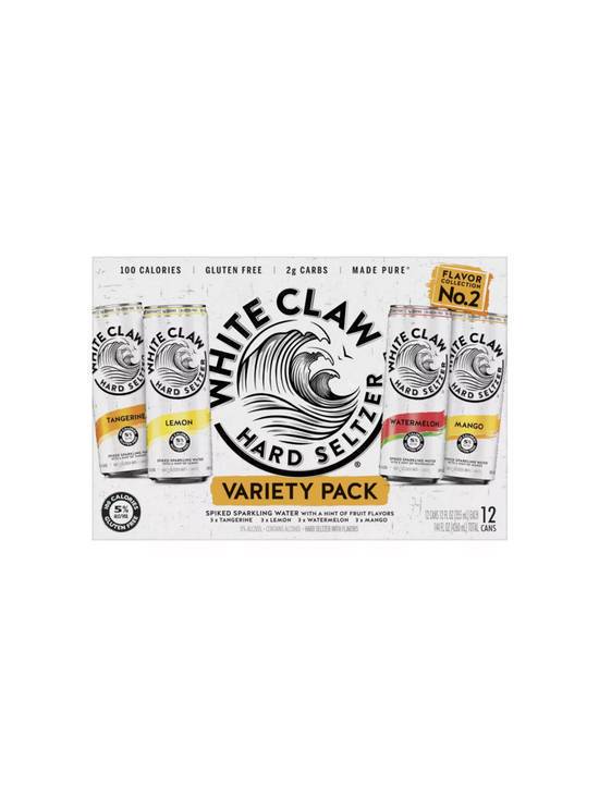 Order White Claw Variety 12 Pack 12 OZ (5 % ABV) food online from Chevron Extramile store, W Sacramento on bringmethat.com