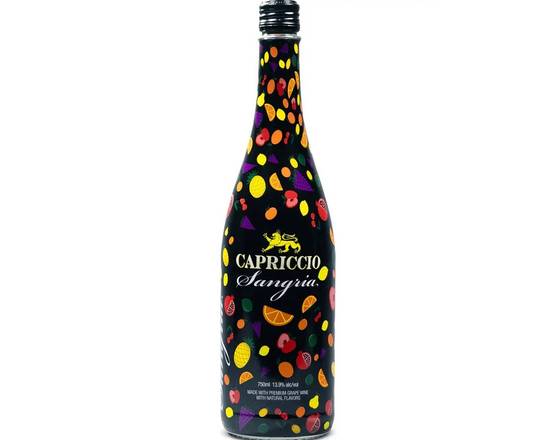 Order Capriccio Sangria, 750 mL  (13.9% ABV), food online from Xtra Liquors & Wines store, WEST MIAMI on bringmethat.com