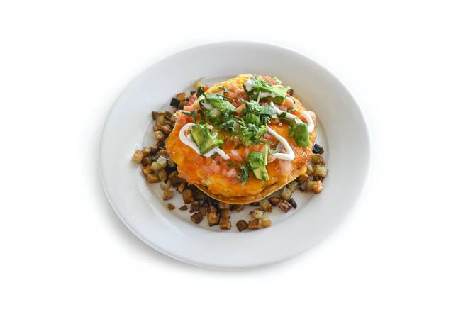 Order Rancheros (GF) food online from Blu Jam Café store, Tarzana on bringmethat.com