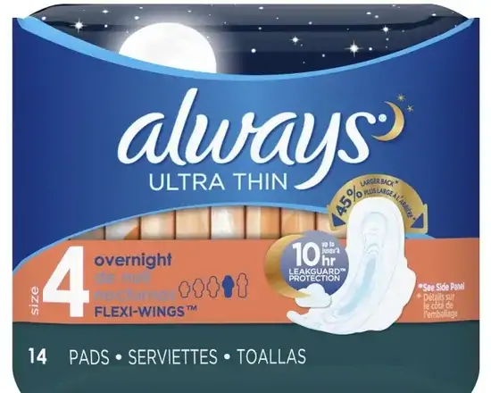 Order Always Pads (Size 4) food online from Fresko Market store, Miami on bringmethat.com