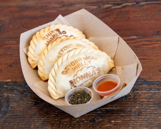 Order 3 * EMPANADAS * food online from Ubatuba Acai - Ventura Blvd store, Tarzana on bringmethat.com