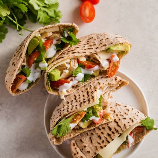 Order CALIFORNIA Chicken Pita food online from Habeeb Grill By Pita Grill And Creperie store, Franklin on bringmethat.com