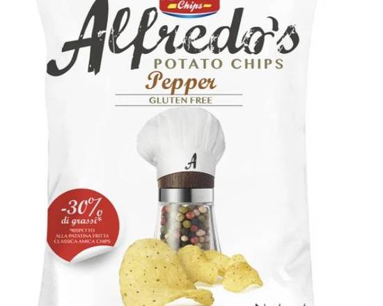 Order Chips Alfredo's Pepper Potato Chips -1.23oz / 35gr food online from Francescas Pasta Market & Empanadas store, Aspen on bringmethat.com
