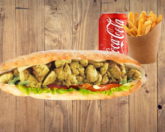 Menu sandwich chicken curry