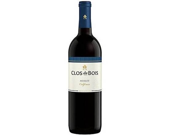 Order Clos du bois Merlot 750ml food online from Princess Liquors store, Port Saint Lucie on bringmethat.com