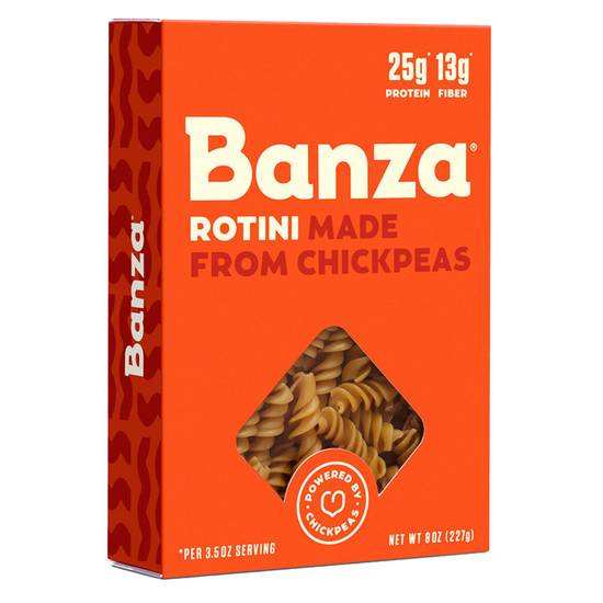 Order Banza Chickpea Flour Rotini Pasta 8oz food online from Everyday Needs By Gopuff store, Fairfield on bringmethat.com