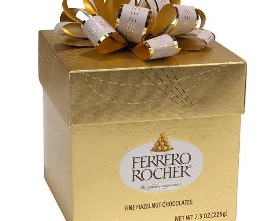 Order Ferrero Rocher® Fine Hazelnut Chocolates Gift Cube (18 count) food online from Claudia's Flowers store, North Miami on bringmethat.com