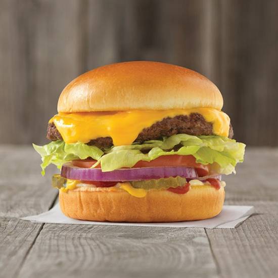 Order Deluxe Cheeseburger food online from Good Times Burgers & Frozen Custard #127 store, Westminster on bringmethat.com