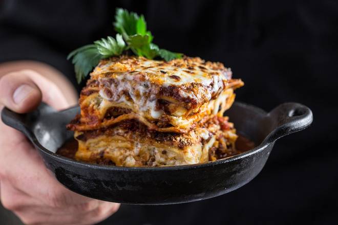 Order Lasagna - available 3pm-9pm food online from Pinstripes store, North Bethesda on bringmethat.com