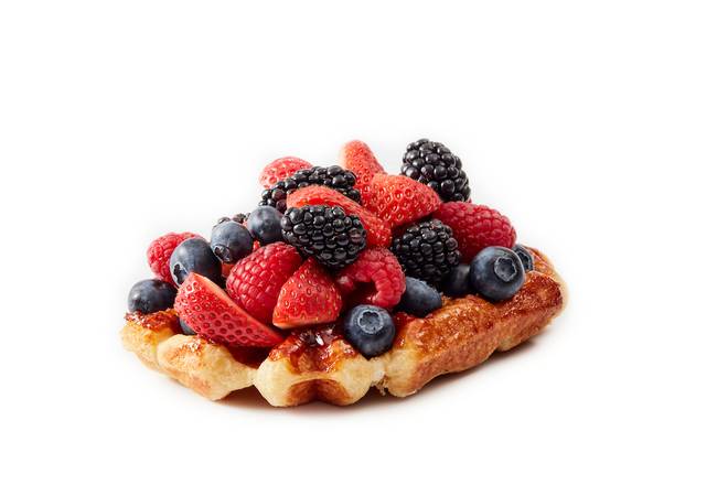 Order Berries Insanity Waffle food online from Zinneken Belgian Waffles store, Glastonbury on bringmethat.com
