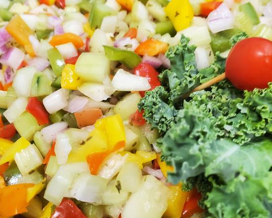 Order Israeli Salad (1 LB) food online from Long Island Bagel Cafe store, Scarsdale on bringmethat.com