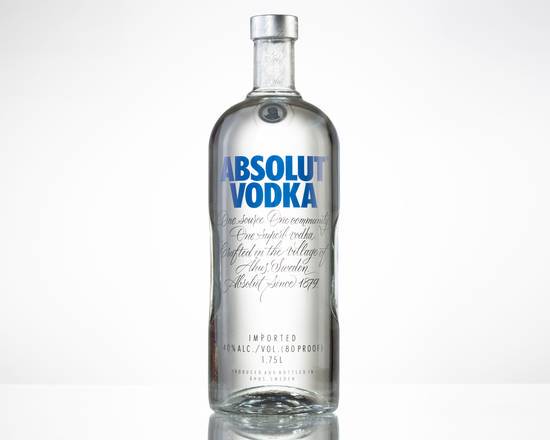 Order Absolut, 1.75L vodka (40.0% ABV) food online from Star Liquor Pavilion store, Riverview on bringmethat.com
