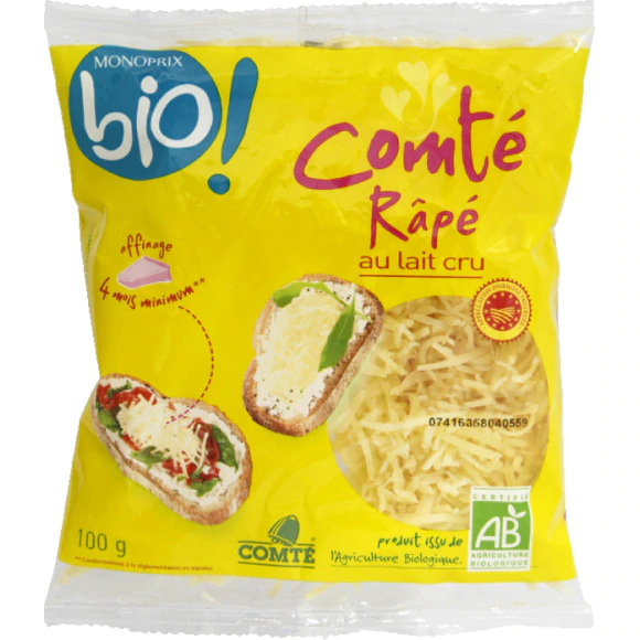 Comte râpé bio