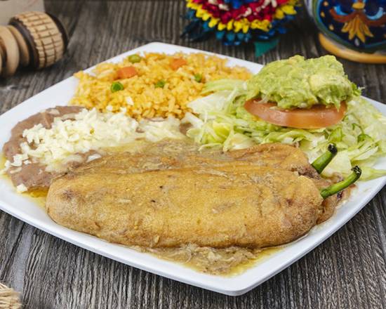 Order Chile Relleno Plate  food online from Casa Garcia store, Pico Rivera on bringmethat.com