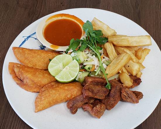 Order Yuca Special Platter food online from El Metapaneco store, Los Angeles on bringmethat.com