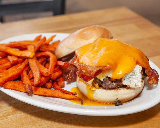 Order Sunrise Burger #50 food online from Lindburgers store, Jupiter on bringmethat.com