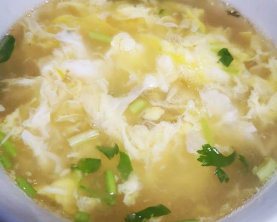 Order S1. Egg Flower Soup 蛋花汤 food online from Chopsticks Cuisine store, Seattle on bringmethat.com