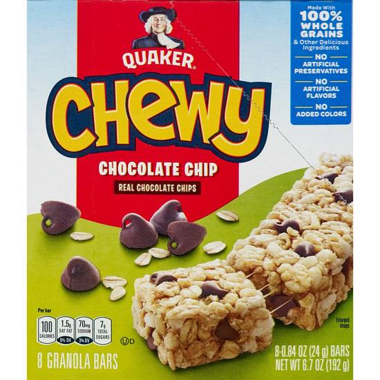 Order Quaker Chewy Chocolate Chip Granola Bars food online from Cvs store, MARTINEZ on bringmethat.com