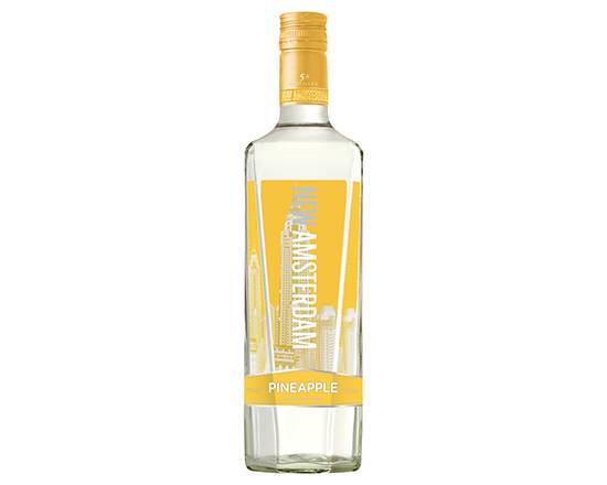 Order New Amsterdam Pineapple Flavored, 750mL vodka (35.0% ABV) food online from Golden Ox Liquors store, Saint Augustine on bringmethat.com