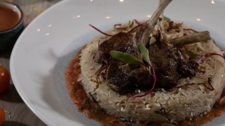 Order Lamb Yakhni Pilaf food online from Raag Indian Cuisine store, Minneapolis on bringmethat.com