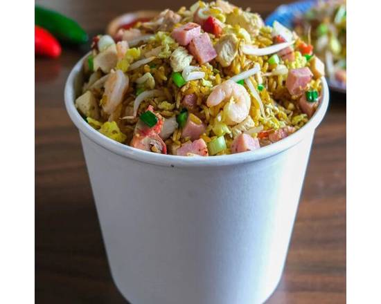 Order F2 Jumbo Fired Rice& 3 sides food online from CY Chinese Restaurant Szechuan Cuisine store, North Miami Beach on bringmethat.com