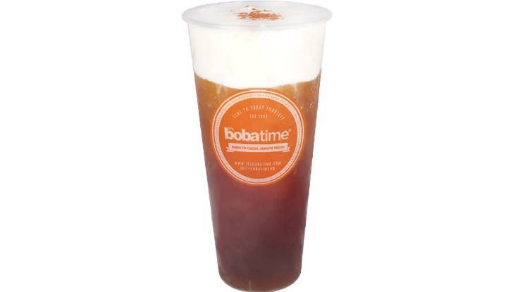 Order Milk Foam Black Tea food online from Boba Time store, Los Angeles on bringmethat.com