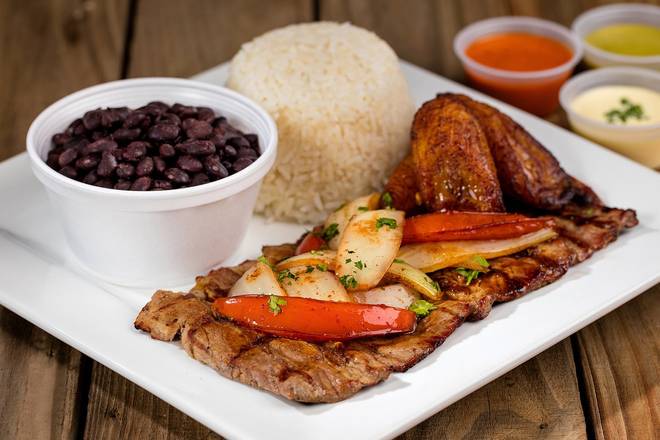 Order Grilled Steak with Grilled Onions (1 lb) food online from La Granja store, Hollywood on bringmethat.com