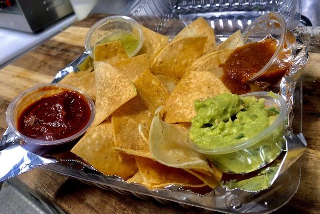 Order TORTILLA CHIPS AND SALSA food online from beans and limes store, Van Nuys on bringmethat.com