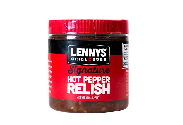 Order Lennys Signature Hot Pepper Relish food online from Lennys Grill & Subs store, Memphis on bringmethat.com
